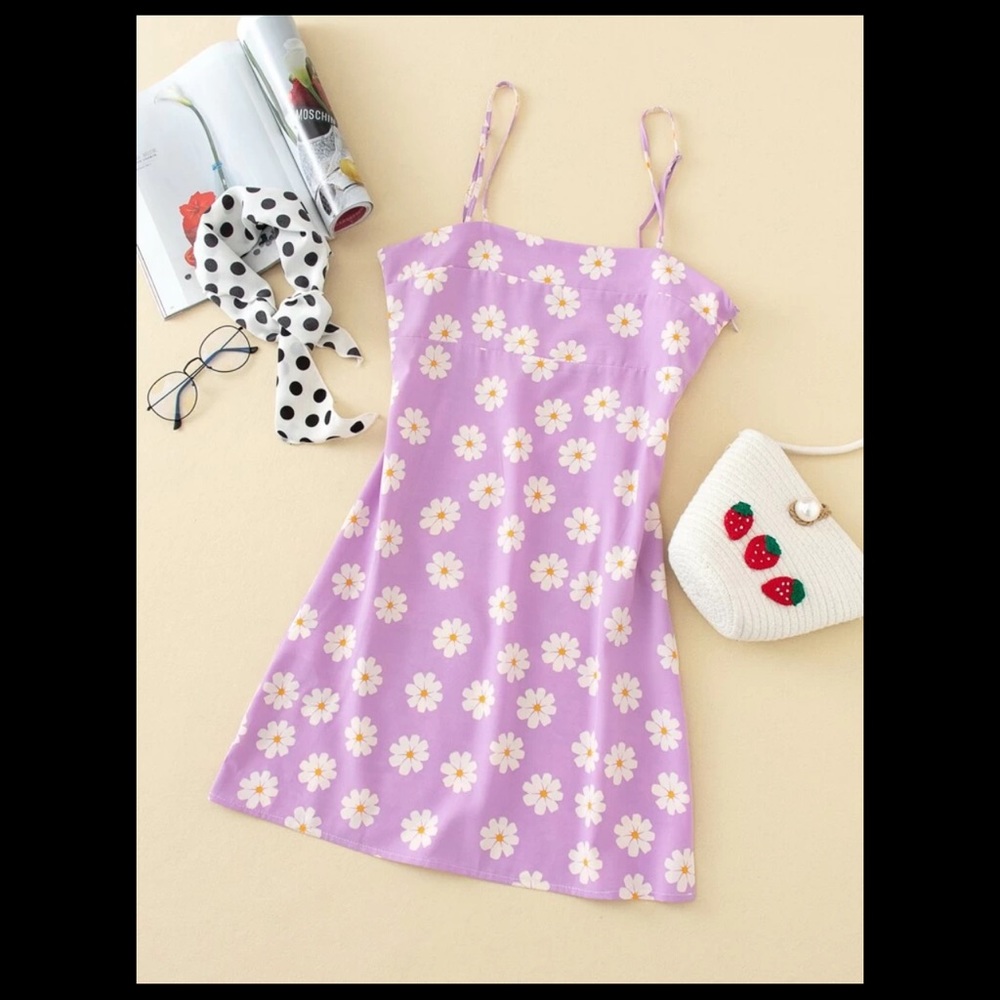 Shein All Over Floral Print Cami Dress